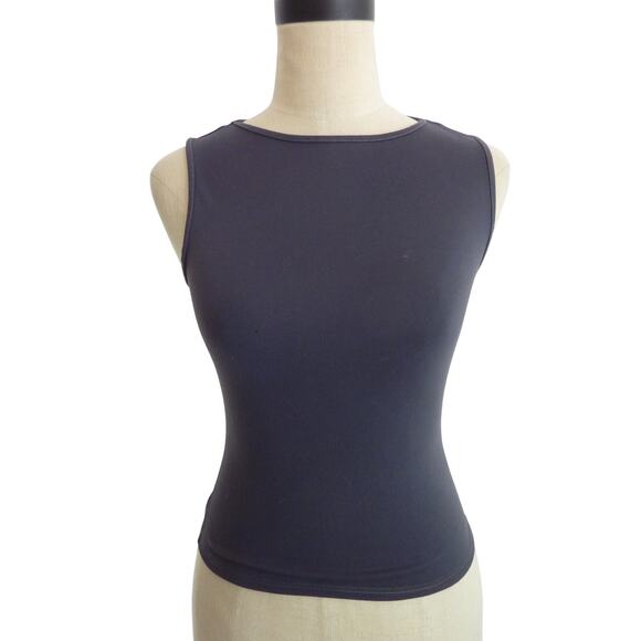 Tank Air Tops - Tank Air Gray Tank Straight Neck Sleeveless Top S